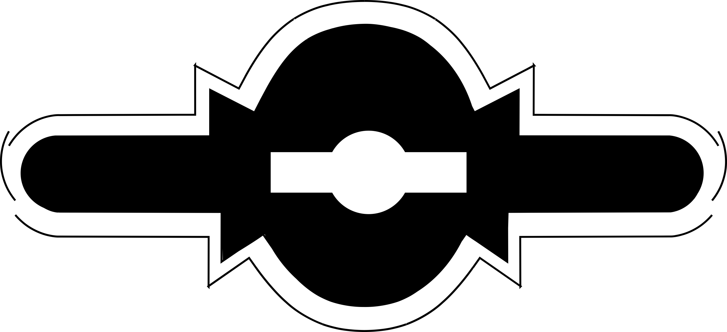 Keyhole Horizontal Shape Variant Sticker Svg Vector Free Vectors